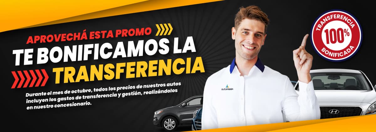 Transferencia 100% Bonificada